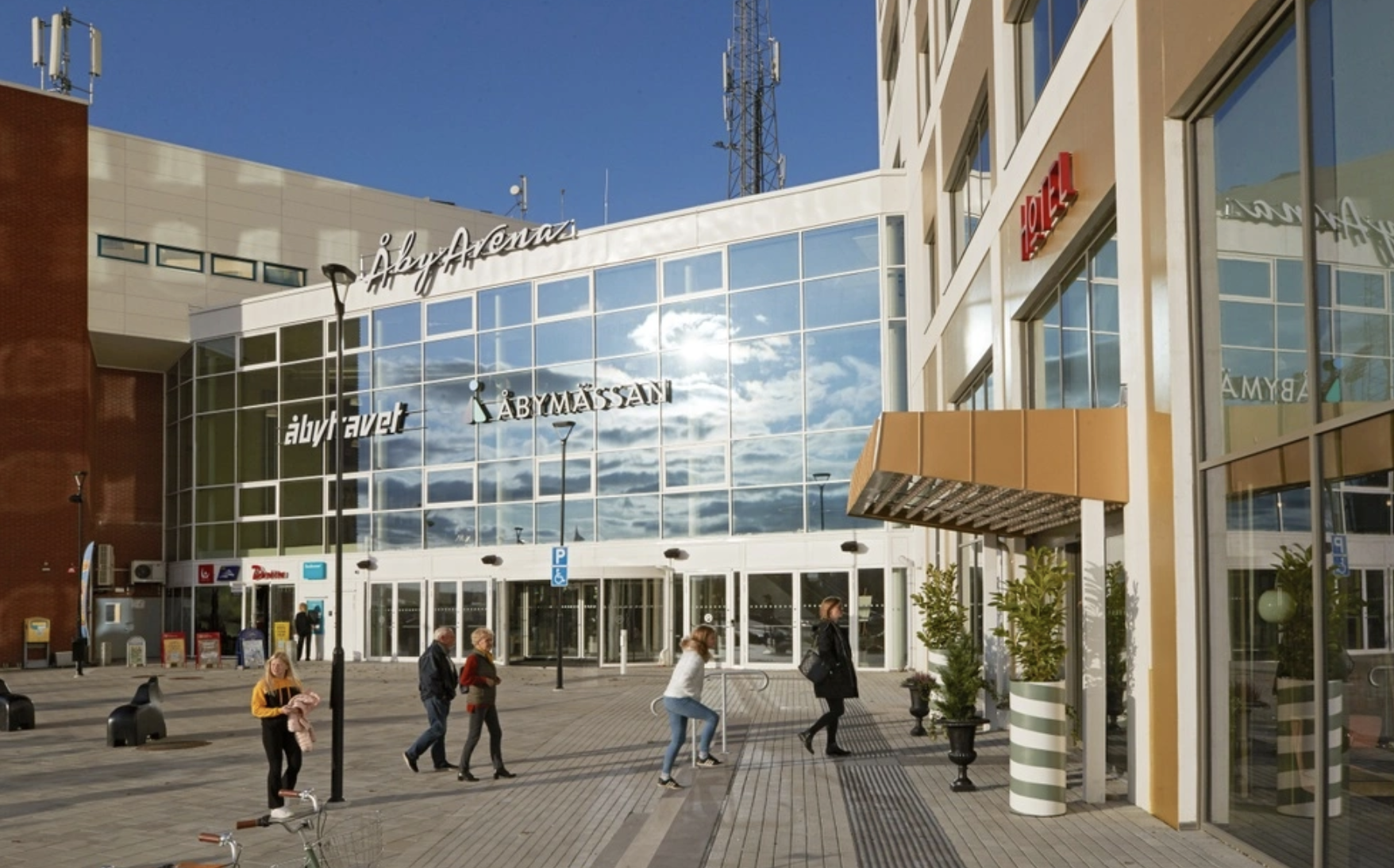 Entrén till Åby Arena och Åbymässan i Mölndal, Göteborg
