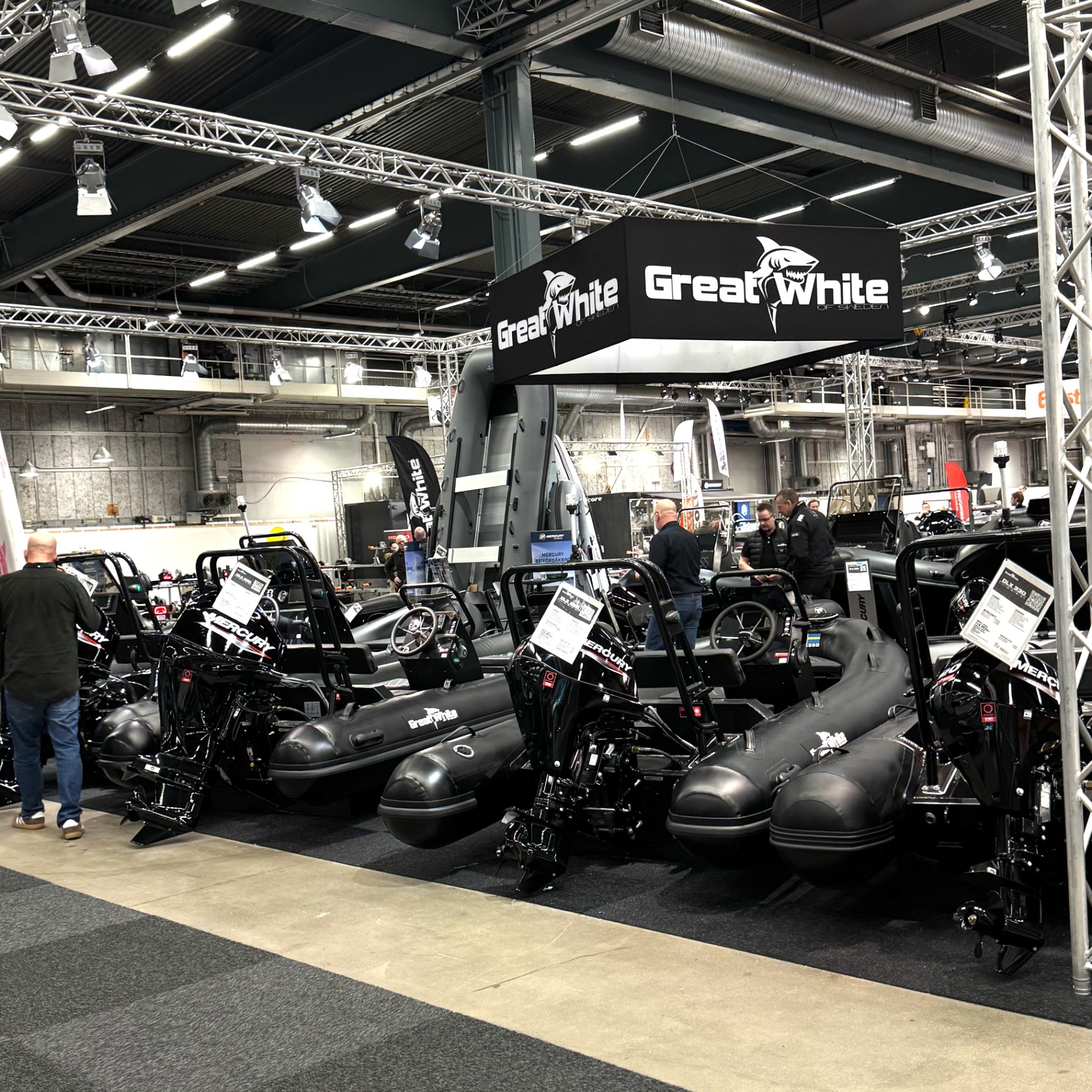 Great White RIB-båtar på mässan