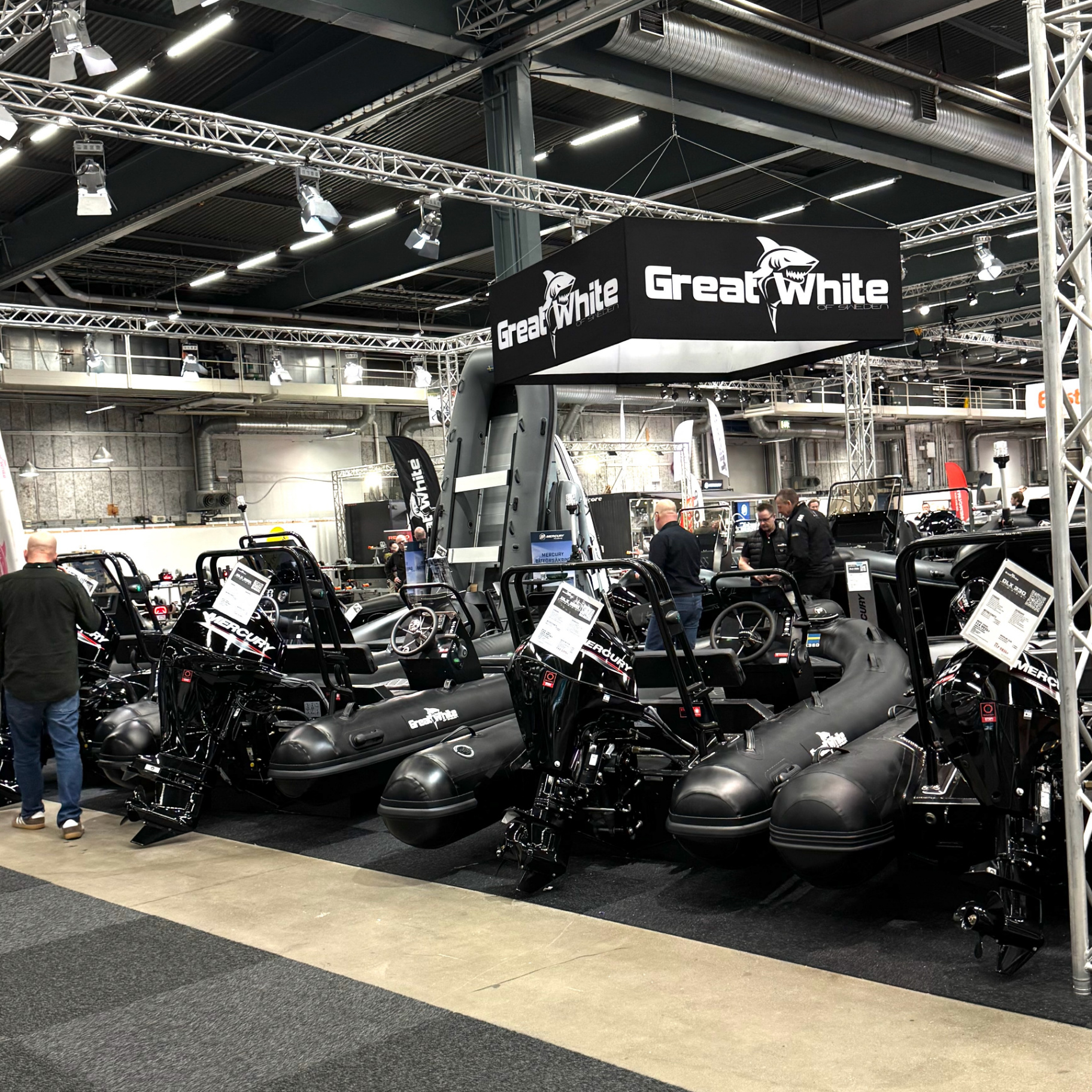 Great White RIB-båtar på mässan